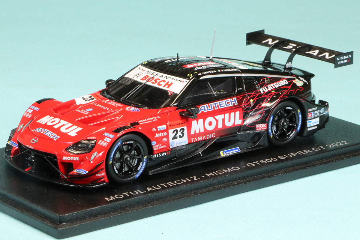 スパーク 1/43 モチュール オーテック ニッサン Z スーパーGT　2022 GT500 No.23 松田次生/ロニー・クインタレッリ　SGT028