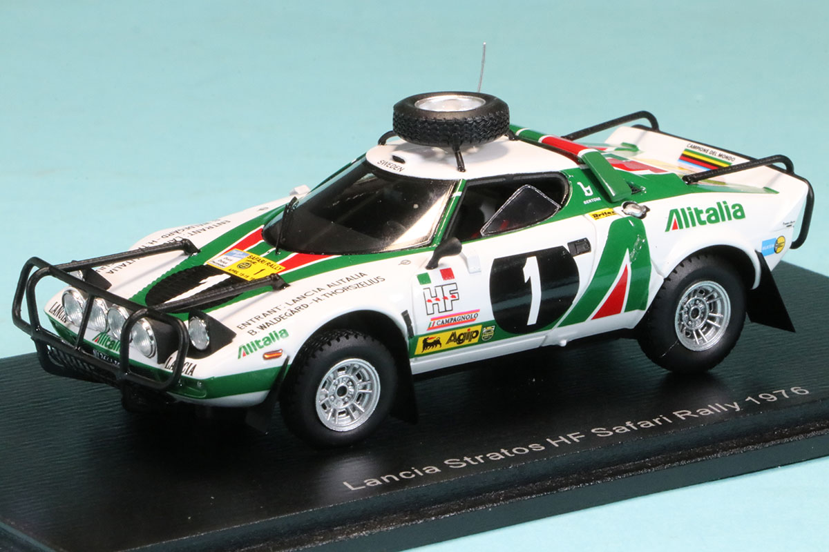 ミニカー　レーシングカー ランチア1/43 スパーク 1/43 ランチア ストラトス サファリ ラリー 1976 No.1