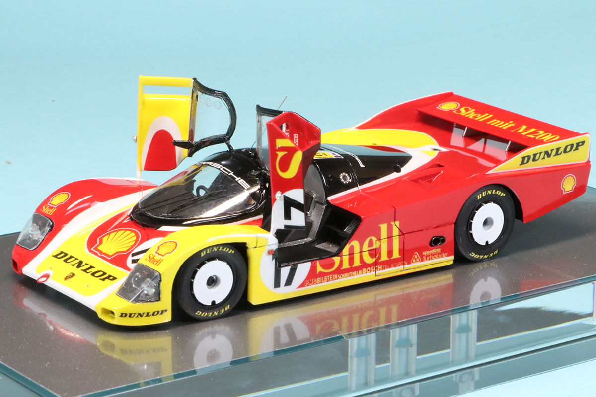 ロムファクトリー 1/43 ポルシェ 962C "Shell/DUNLOP" ルマン 1988 No.17　ドアオープン固定　RFK381_YS