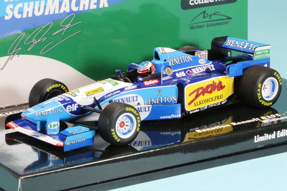 【ラッピング不可】 ミニチャンプス 1/43 ベネトン B195 フランスGP 1995 Winner M ミニカー