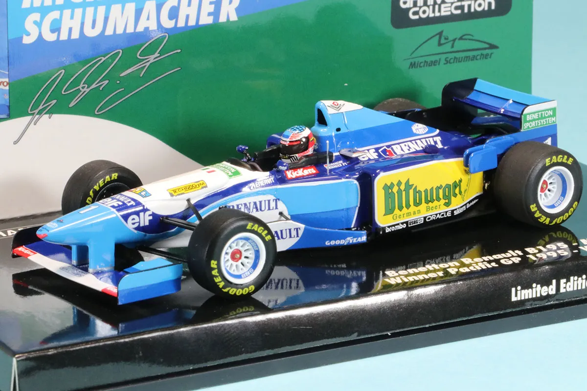 ミニチャンプス 1/43 ベネトン B195 ルノー パシフィックGP 1995 Winner M.シューマッハ ワールドチャンピオン　517951501