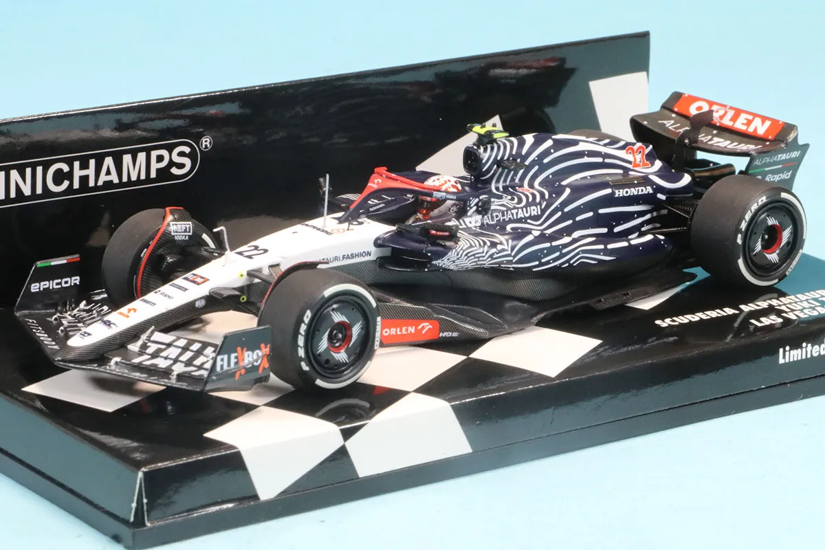 ミニチャンプス 1/43 アルファタウリ AT04 角田裕毅 ラスベガス
