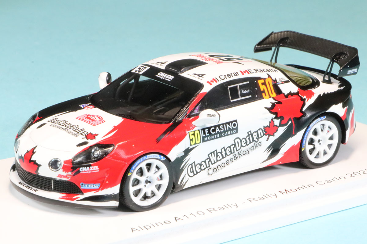 スパーク 1/43 アルピーヌ A110 ラリー モンテカルロラリー 2022 No.50　S6702
