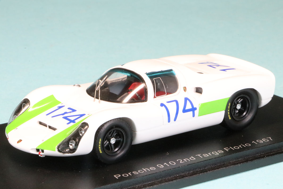 スパーク 1/43 ポルシェ 910/6 タルガフローリオ 1967 2nd No.174　S9237