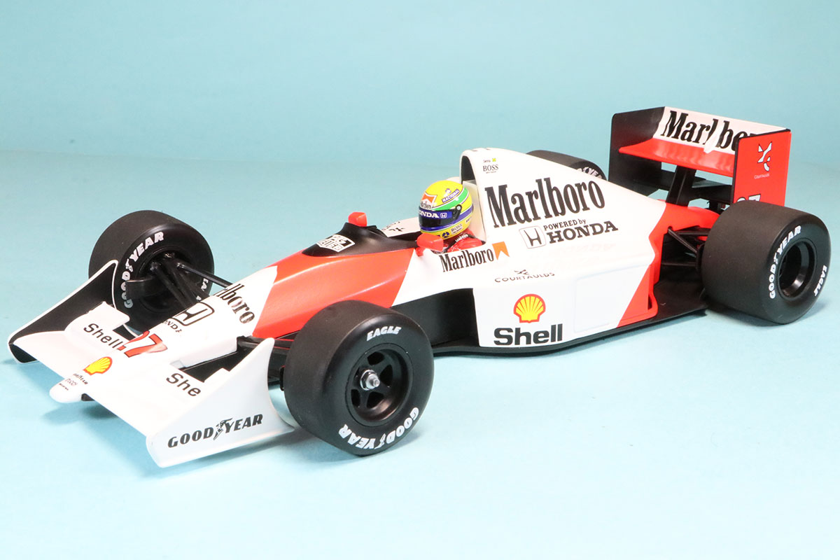 ミニチャンプス 1/18 マクラーレン MP4/5B ホンダ 1990 ワールドチャンピオン A.セナ デカール加工品　540901827S