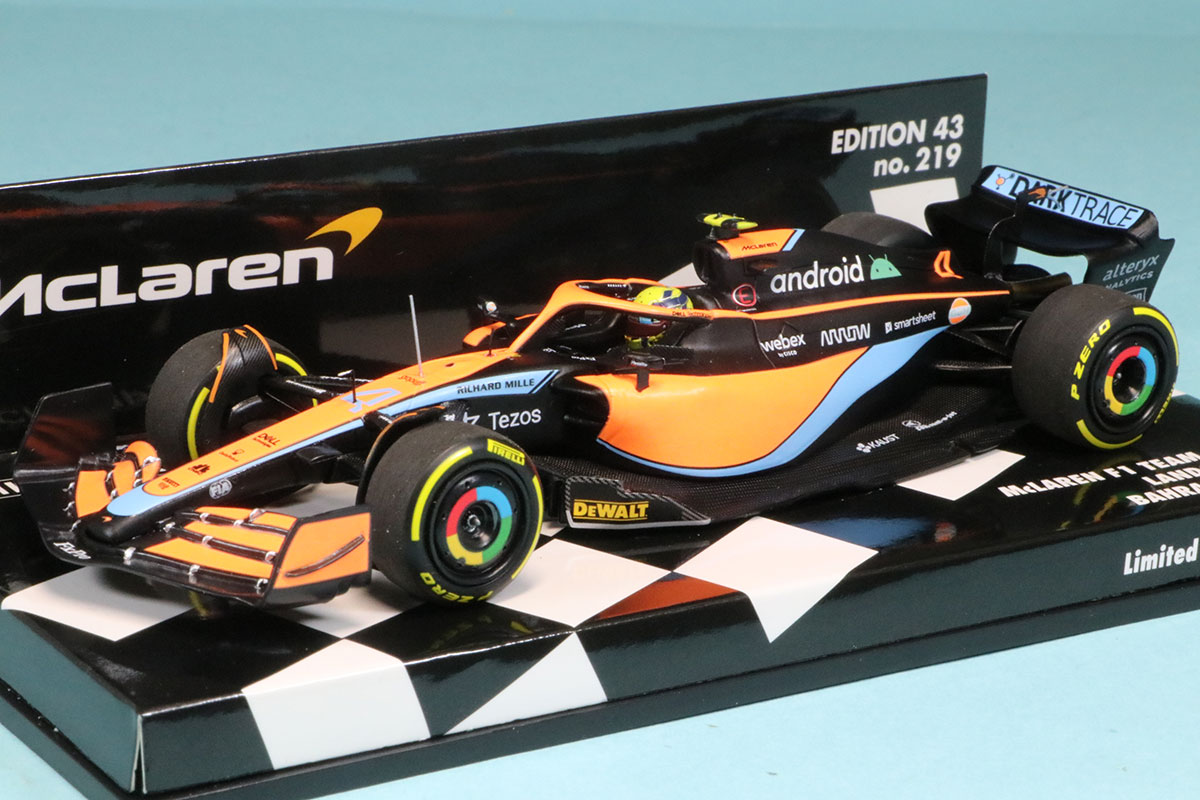 ミニチャンプス 1/43 マクラーレン F1チーム MCL36 バーレーンGP 2022 L.ノリス　537224304