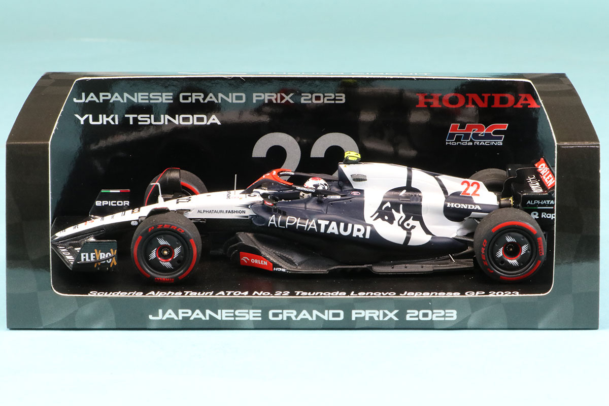 鈴鹿サーキット特注スパーク 1/43 アルファタウリ AT04 日本 GP 2023 角田裕毅　SCS243