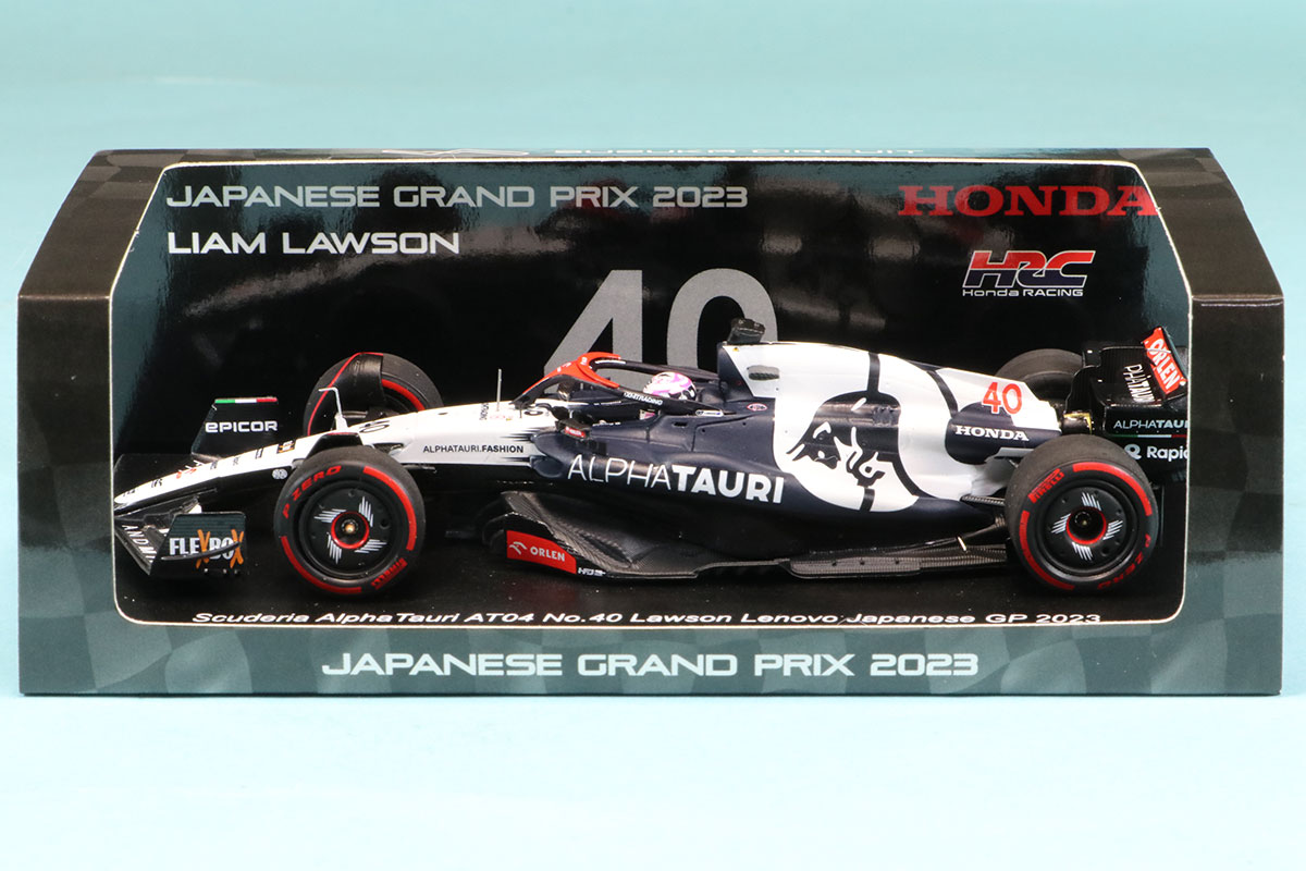 鈴鹿サーキット特注スパーク 1/43 アルファタウリ AT04 日本 GP 2023 L.ローソン　SCS244