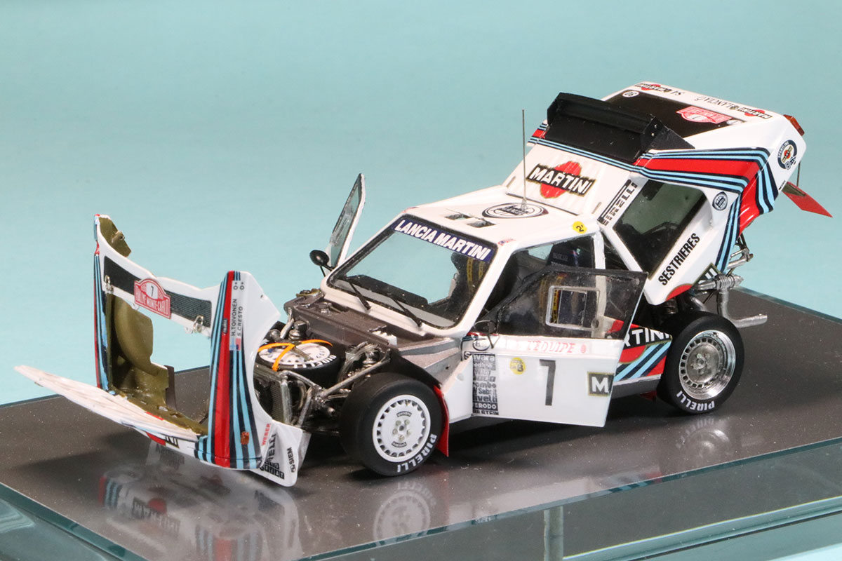 ロムファクトリー 1/43 ランチア デルタ S4 WRC モンテカルロ 1986 No.7 トイボネン ウィナー フル開閉カスタム バージョンアップ版　RFK812_KI
