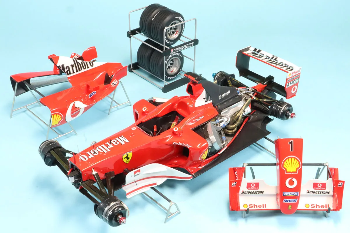 [受注製作見本] ロムファクトリー 1/20 フェラーリ F2003-GA イタリアGP  2003 M,シューマッハ　RFF090801_KH