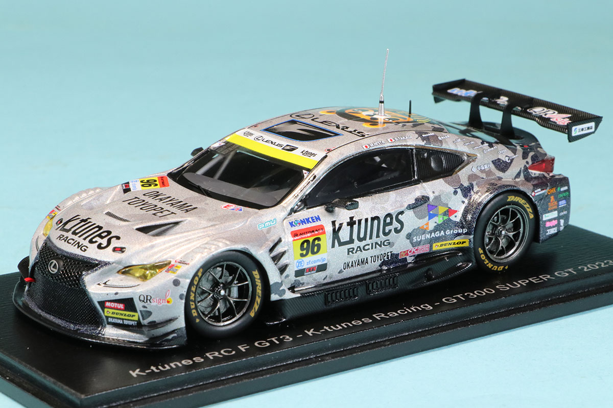 スパーク 1/43 Kチューン トヨタ レクサス RC スーパーGT 2023 GT300 No.96 新田守男/高木真一　SGT089