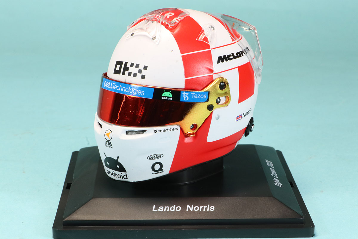 スパーク 1/5 ヘルメット マクラーレン 2021 モナコGP L.ノリス スパーク 1/5 L.ノリス モナコGP 2023 ヘルメット マクラーレン