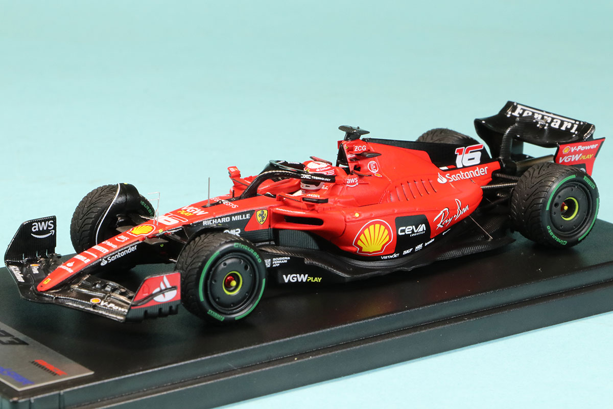 ルックスマート 1/43 フェラーリ SF-23 モナコGP  023 6th C.ルクレール　LSF1053