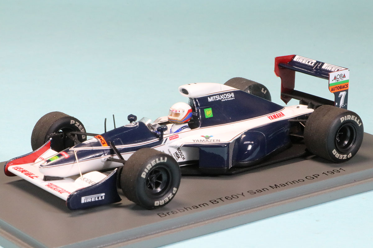 スパーク 1/43 ブラバム BT60Y サンマリノGP 1991 M.ブランドル