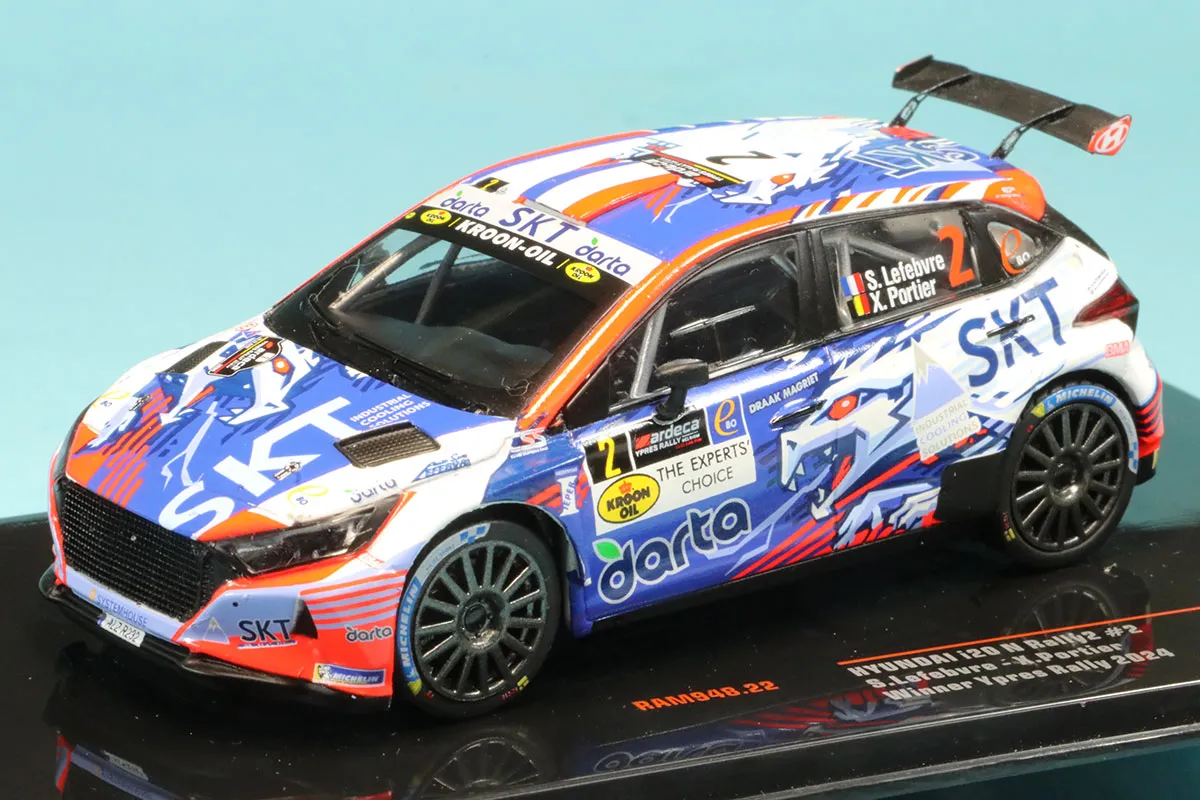 イクソ 1/43 ヒョンデ i20 N ラリー2 2024 イープル・ラリー ウィナー No.2 S.Lefebvre/X.Portier　RAM948