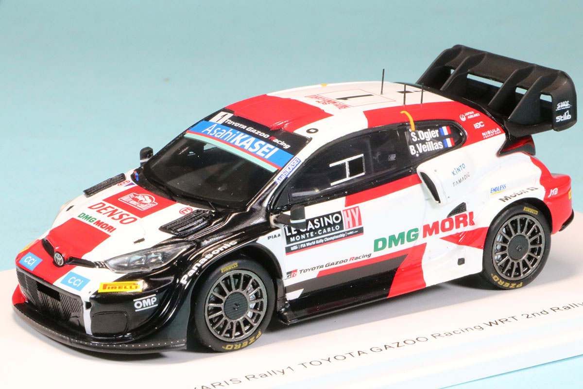 スパーク 1/43 トヨタ GR ヤリス ラリー1 モンテカルロラリー 2022 2nd No.1　S6690