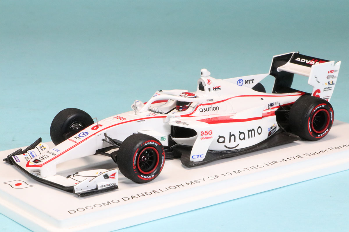 スパーク 1/43 ドコモ TEAM DANDELION RACING ホンダ M-TEC HR417E No.6 SF19 スーパーフォーミュラー 2022 大津弘樹 限定500台　SJ115