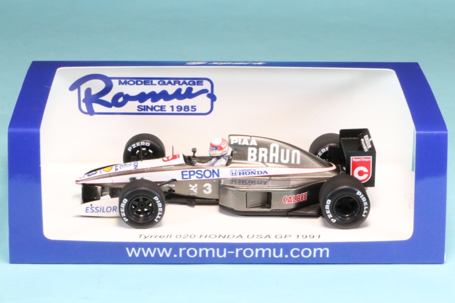 独創的 020 ティレル 1/43 ロム特注スパーク U.S.A.GP 中嶋悟 1991 ミニカー