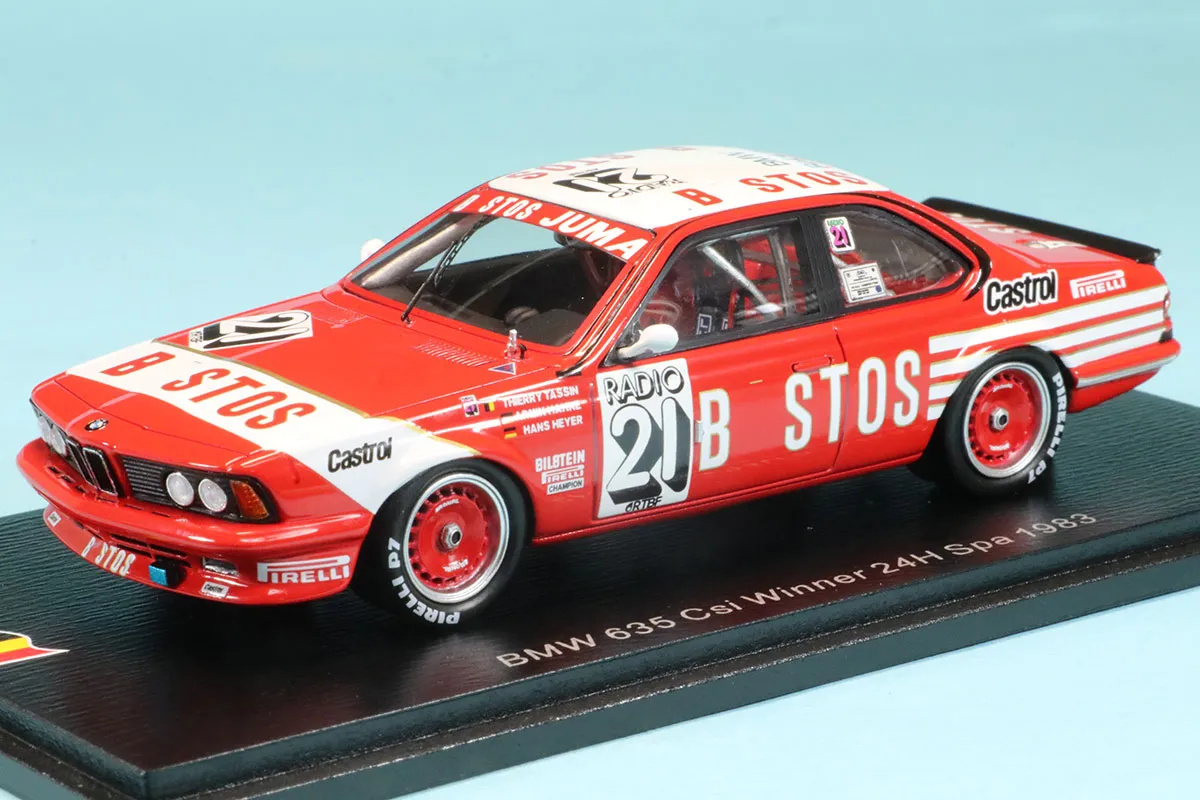 スパーク 1/43  BMW 635 CSi No.21 1983 スパ 24h ウィナー T. タッサン／A. ハーネ／H. ハイヤー　43SPA1983