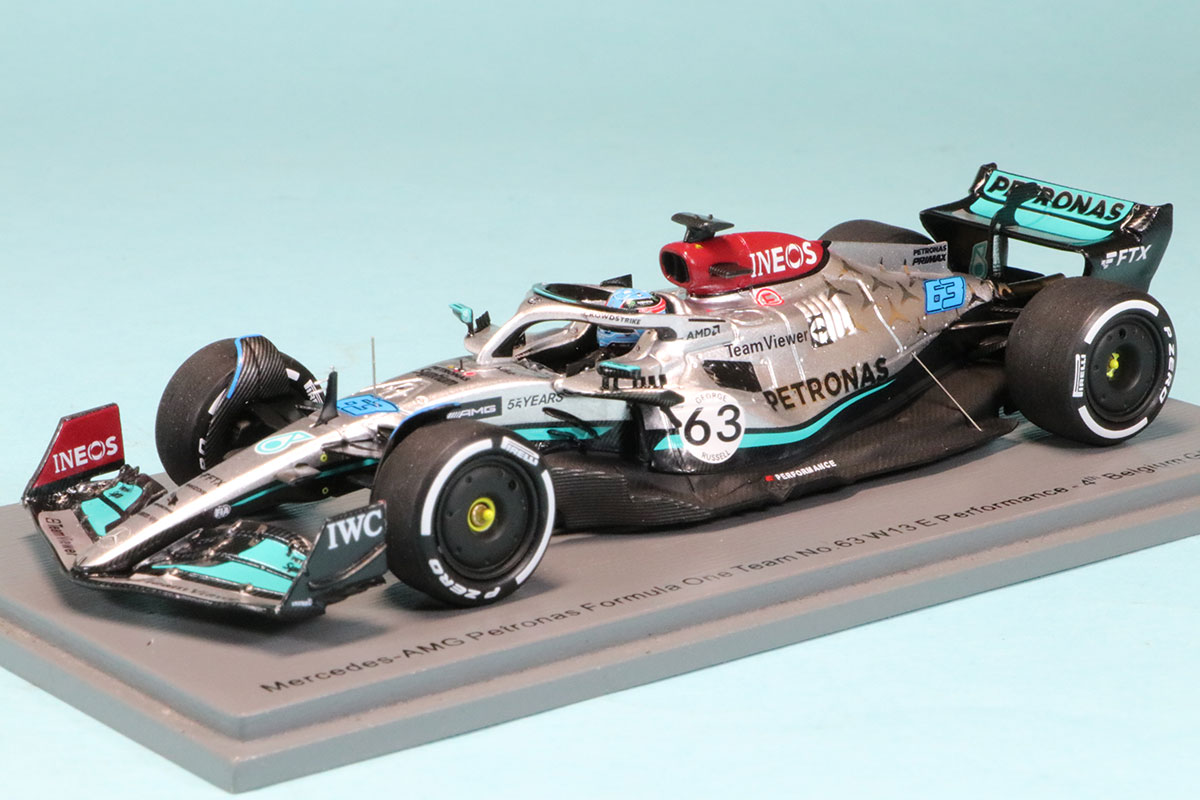 スパーク 1/43 メルセデス AMG W13 ベルギー GP  2022 G.ラッセル　S8546