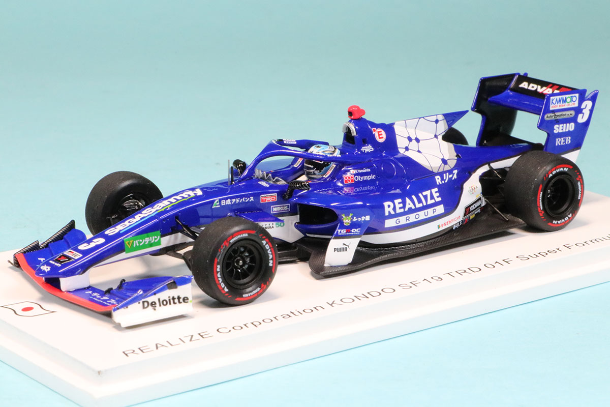 スパーク 1/43 リアライズ KONDO RACING トヨタ TRD 01F No,3 SF19 スーパーフォーミュラー 2022 山下健太 限定500台　SJ112