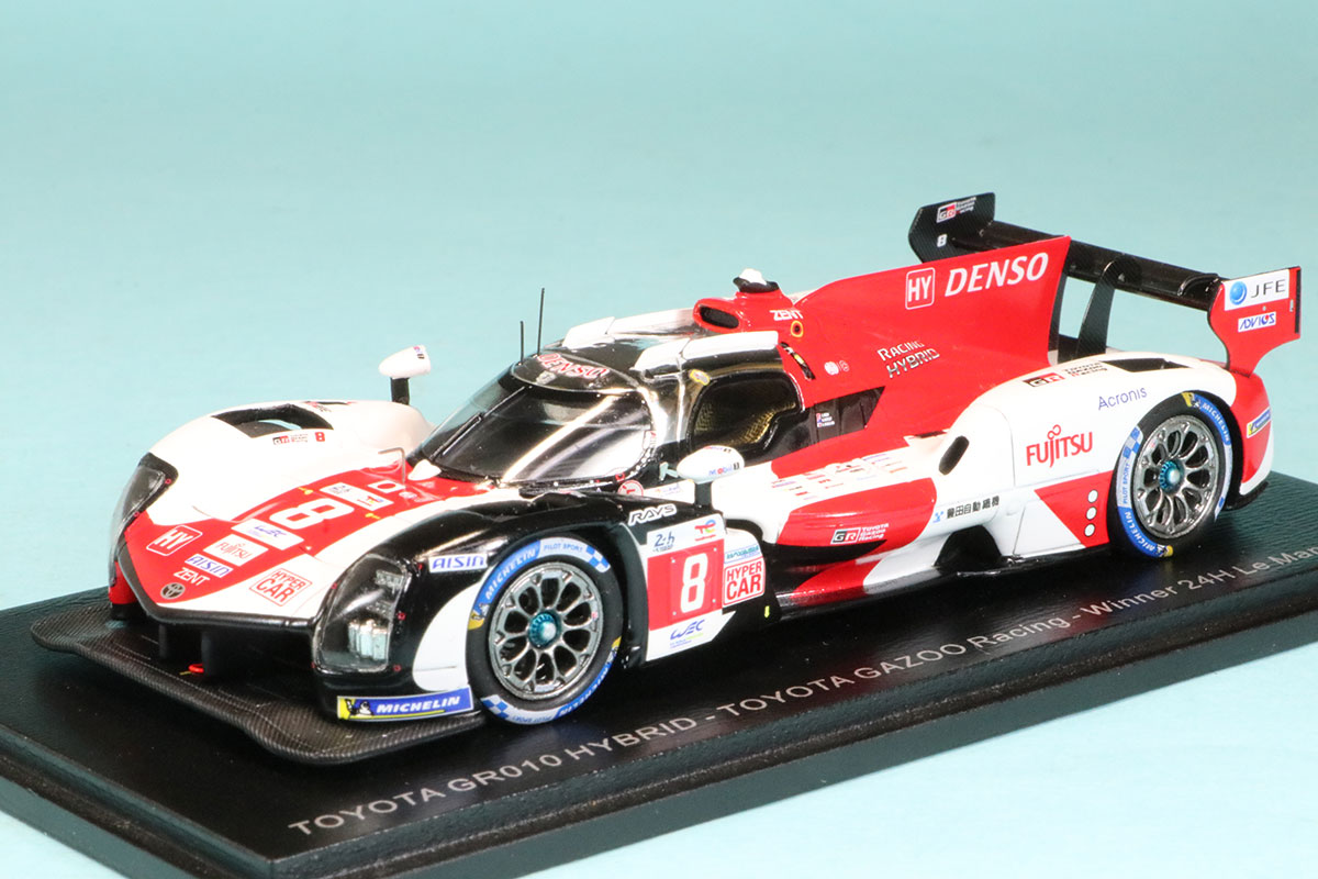 スパーク 1/43 トヨタ GR010 HYBRID トヨタ GAZOO Racing ルマン 24h 2022 Winner S.Buemi/R.Hirakawa/B.Hartley No.8　43LM22