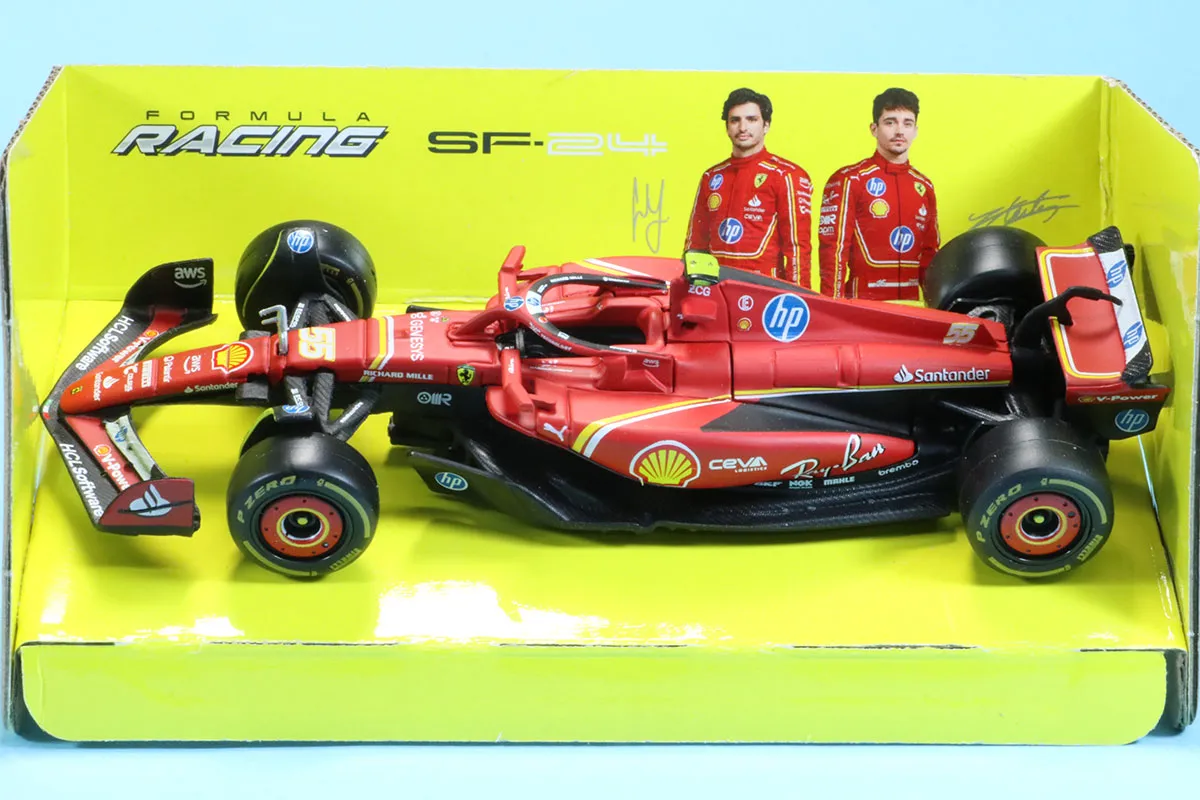 ブラーゴ 1/43 フェラーリ SF-24 2024 イタリアGP No.55 C.サインツ   18-36844SI