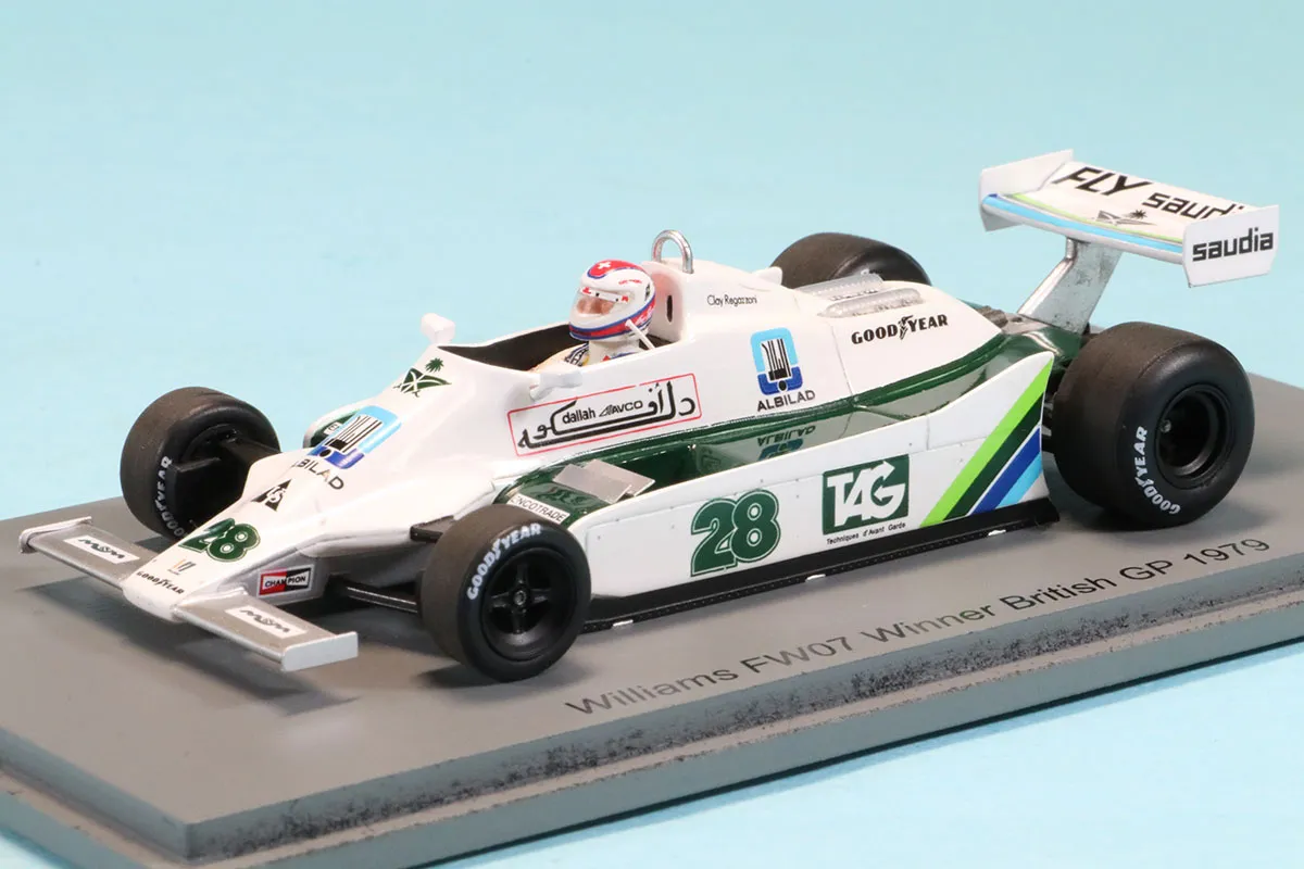 スパーク 1/43 ウィリアムズ FW07 イギリスGP 1979 C.レガッツォーニ ウィナー　S6990