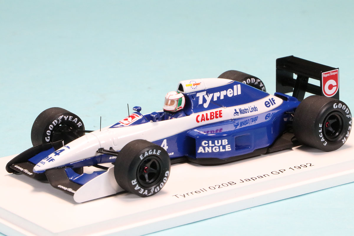 ロム特注スパーク 1/43 ティレル 020B 日本GP 1992 4th A.de.チェザリス 　ROMU040