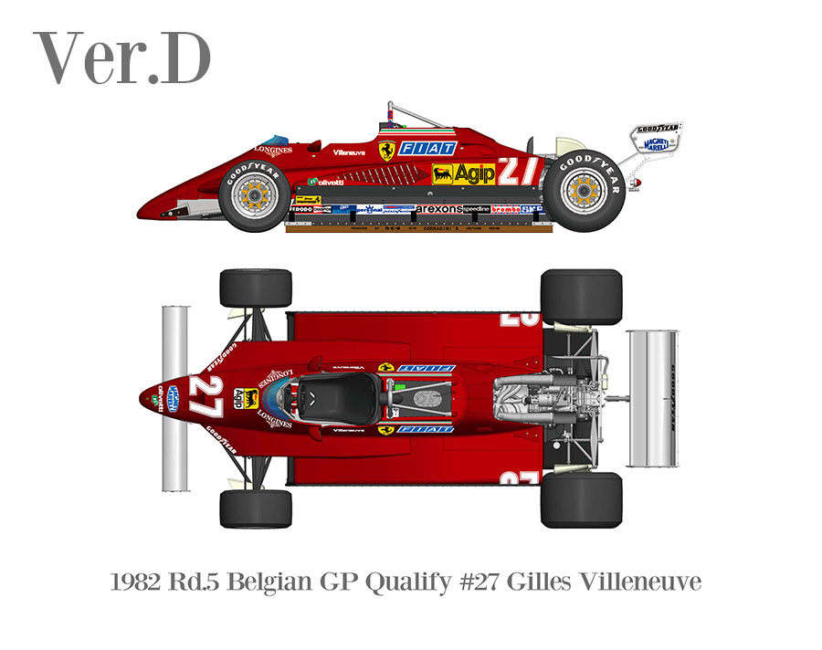 1/20 スタジオ27 フェラーリ126C2 ベルギーGP メタルキット 1/20 スタジオ27 フェラーリ126C2 ベルギーGP メタルキット