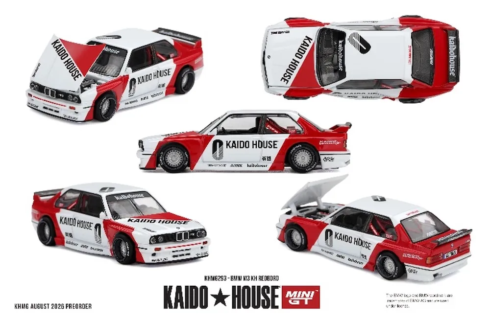 [予約] KAIDO HOUSE x MINI-GT 1/64 BMW M3 KH REDBORO(左ハンドル)　KHMG293