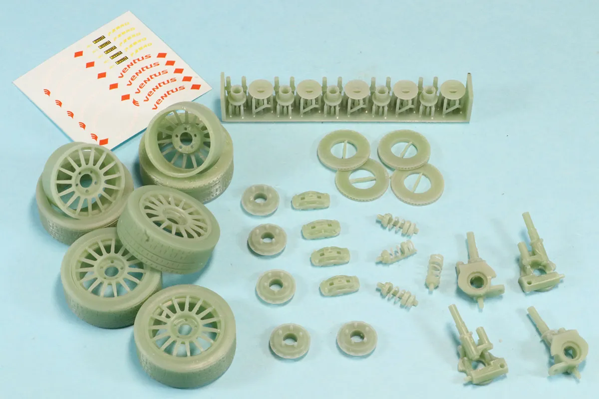 KMP 1/24 3Dプリントパーツ トヨタ GR ヤリス ラリー1 ターマック仕様 サスペンション ホイール タイヤ パーツセット ベルキット対応　KMP-TK24284