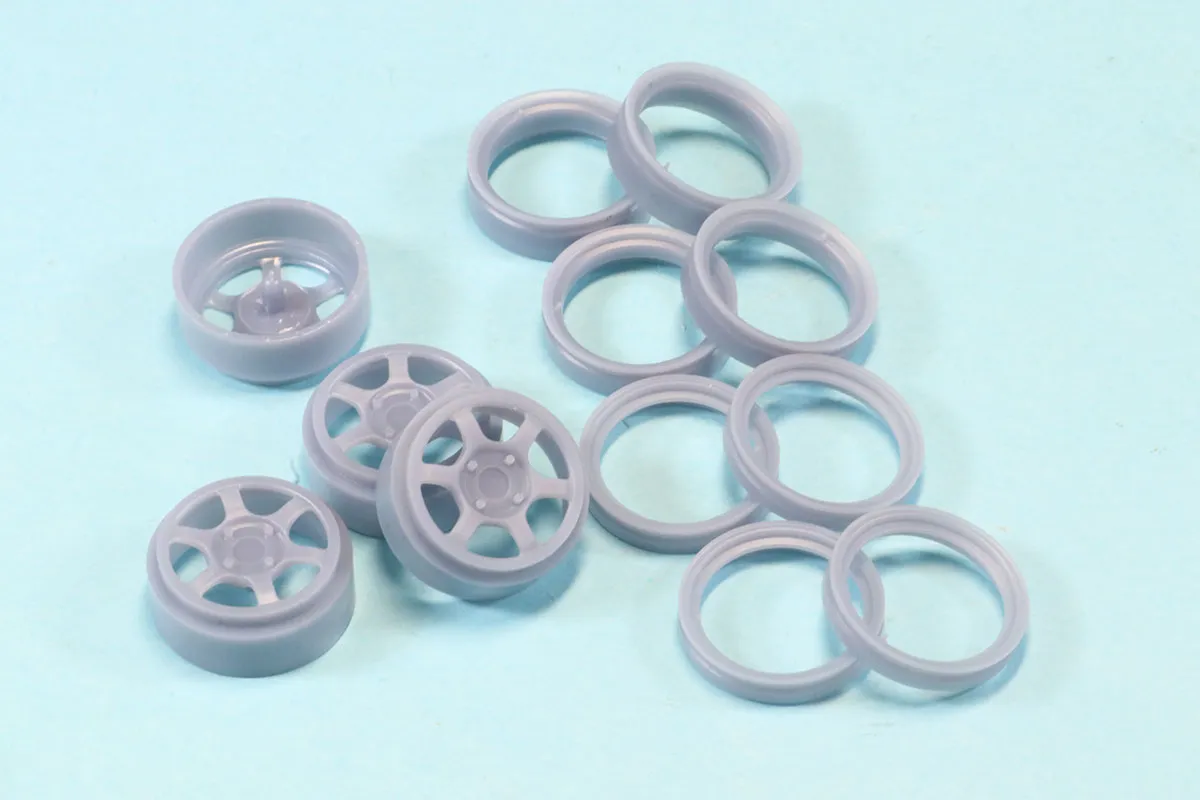 ケイSTYLE! 1/24 15インチ レイズ TE37V ホイールセット　KS-PA112