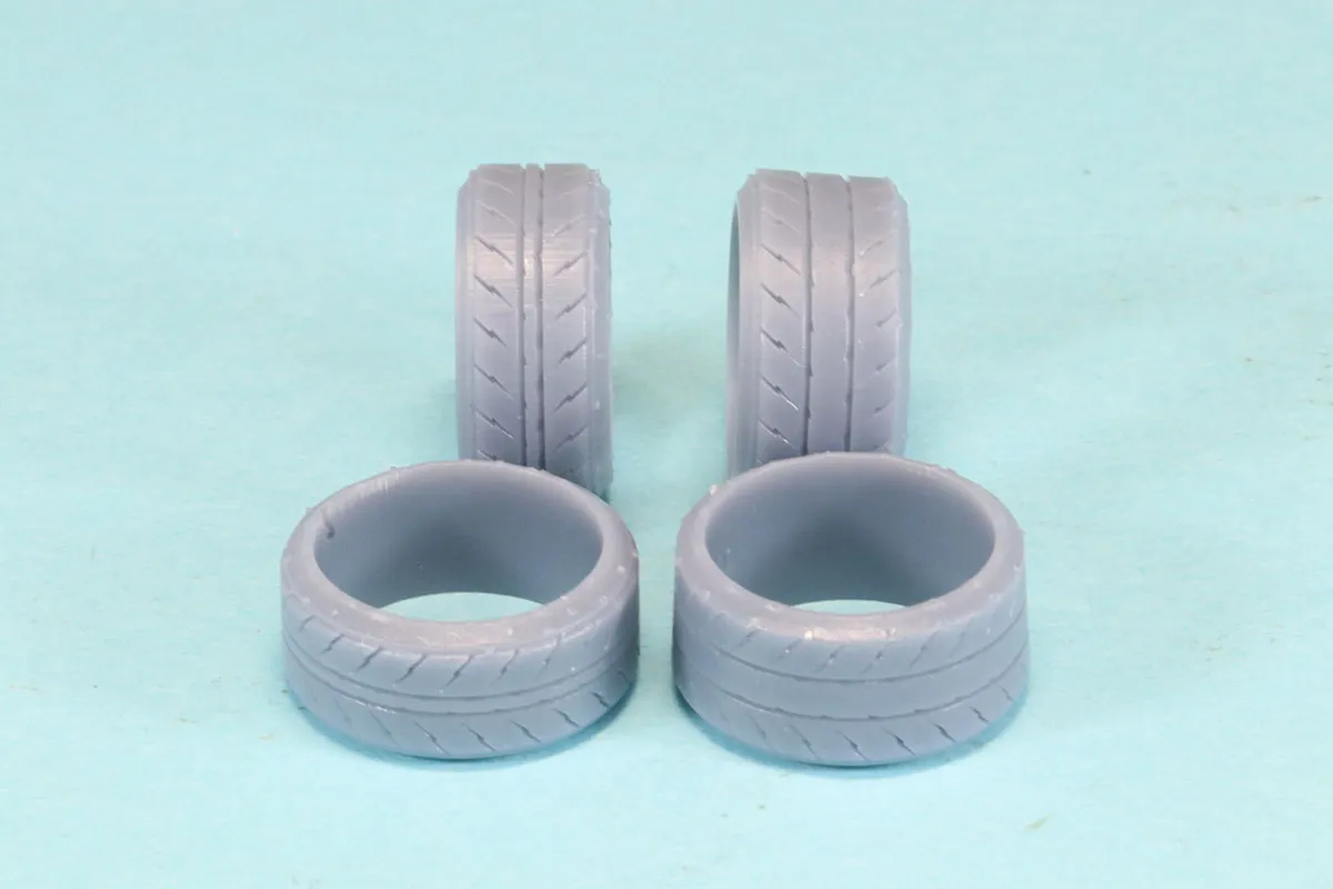 ケイSTYLE! 1/24 14インチ 前輪テーパー無し 後輪テーパー3° タイヤ