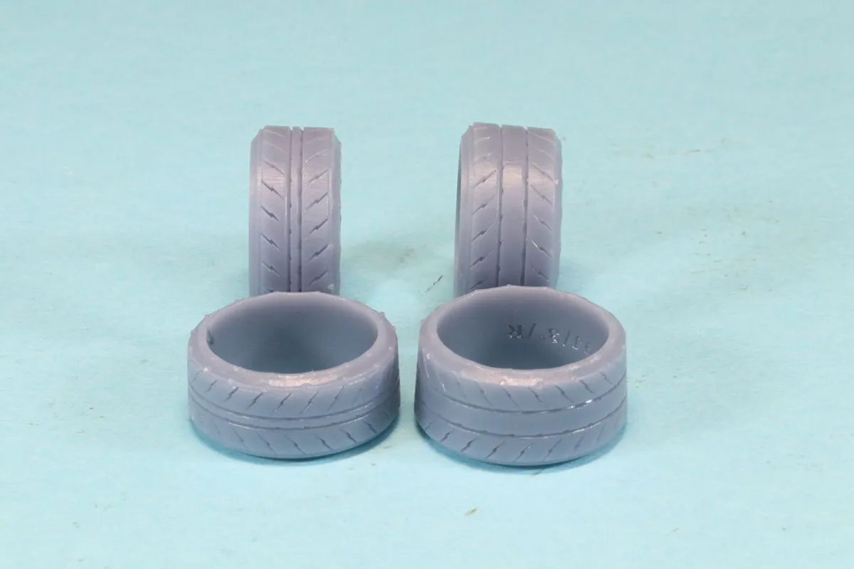 ケイSTYLE! 1/24 14インチ 前輪テーパー1.5° 後輪テーパー3° タイヤセット　KS-PA77