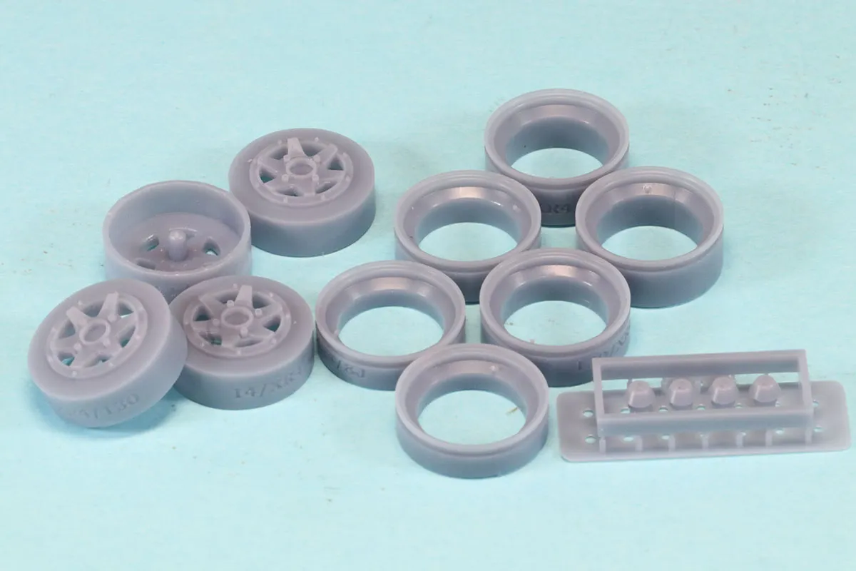 ケイSTYLE! 1/24 14インチ ロンシャンTYPE ホイールセット KS-PA78