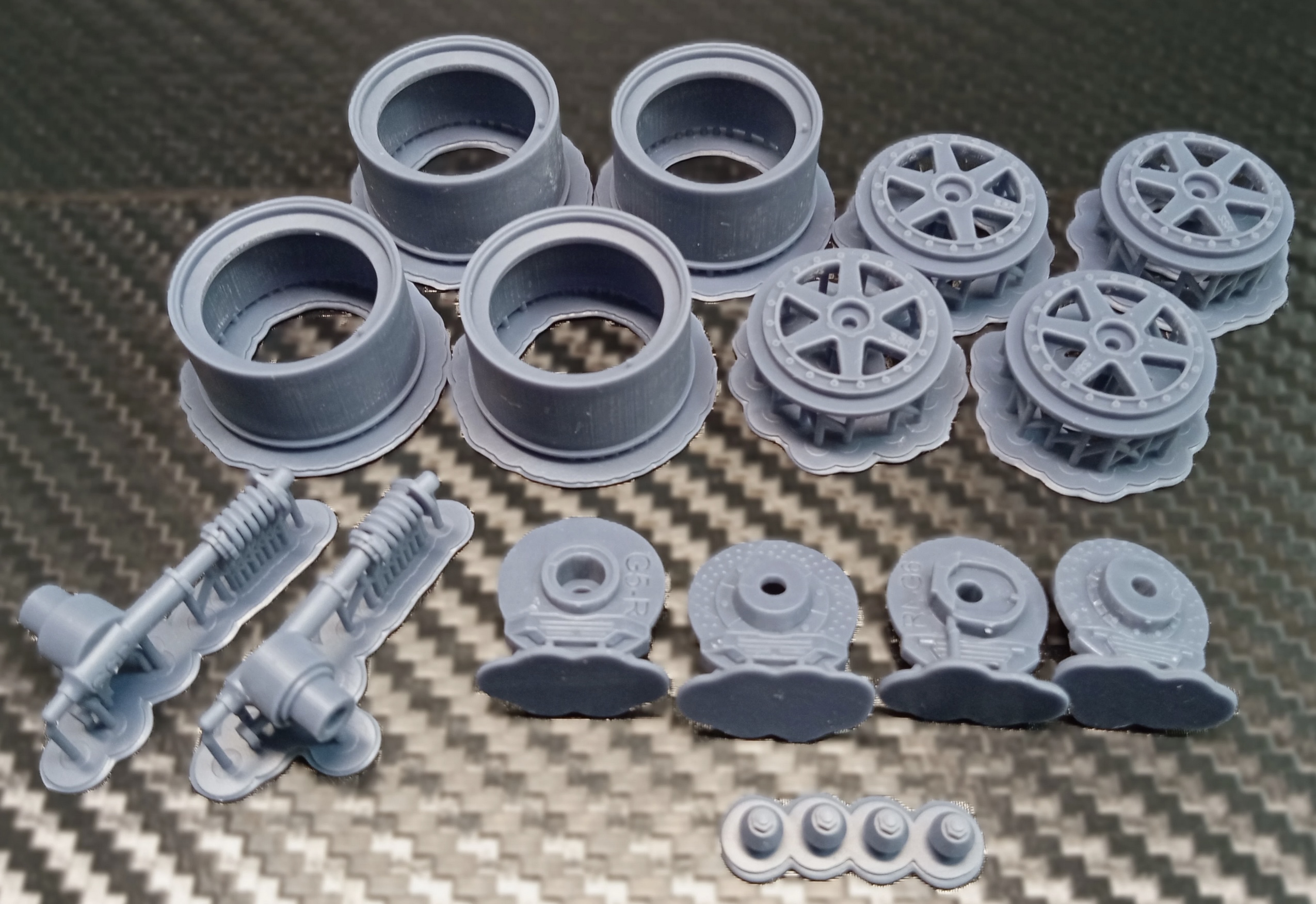 ケイSTYLE! 1/24  ニッサン スカイライン GTS-R R31 Gr.A ローダウンパーツ ホイールセット ハセガワ対応　KS-SP25