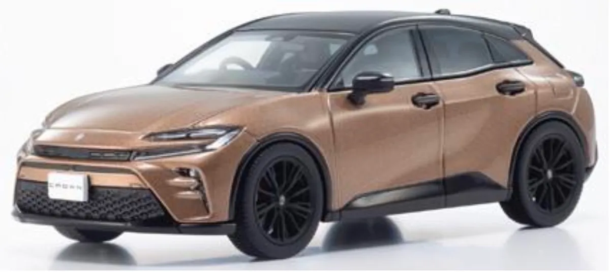 トヨタ CROWN SPORT ミニカー ブロンズ トヨタ CROWN SPORT 1/30ミニカー ブラック✕プレシャスブロンズ