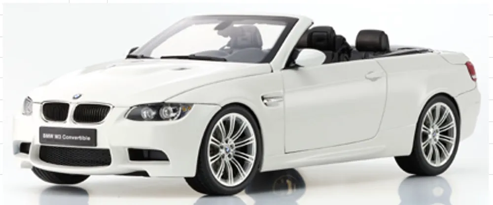[予約] 京商 1/18 BMW M3 (E93M) コンバーチブル アルピンホワイト　KS08738AW