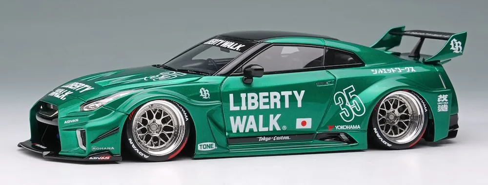 [予約] アイドロン 1/43 LB-シルエットワークス ニッサン GT35 GT-RR7 キャンディグリーン (限定140台)　LB012I