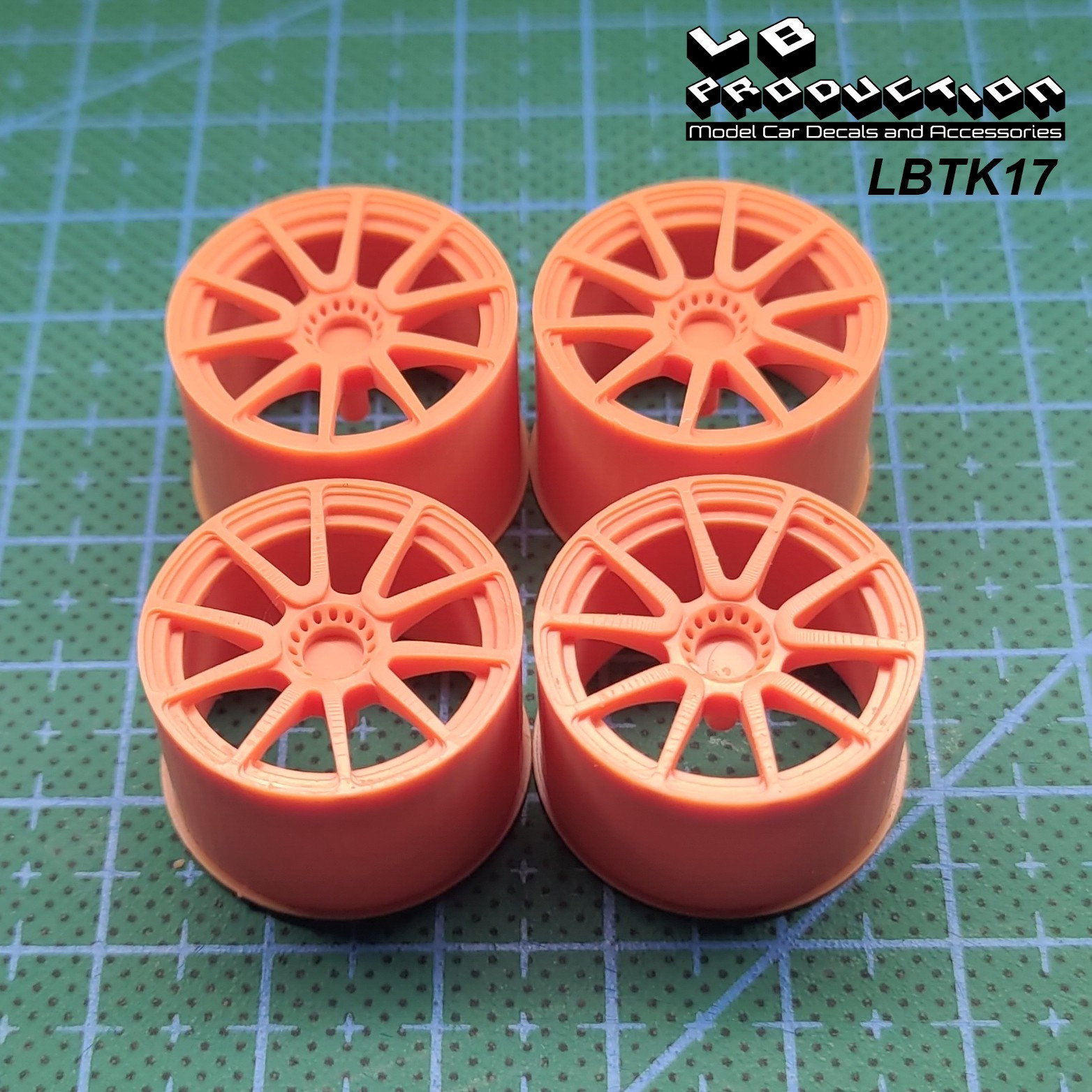 LBプロダクション 1/24 TWS レーシングホイールセット メルセデス AMG GT3 対応　LBTK17