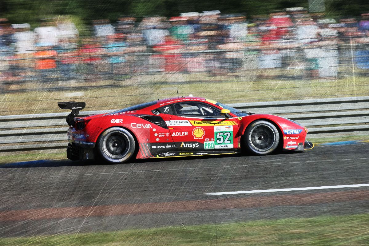 ルックスマート 1/43 フェラーリ 488 GTE Evo ルマン 2022 No.52 LMGTE-PRO クラス 3rd.　LSLM140