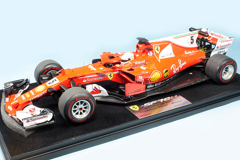 ルックスマート 1/18 スクーデリア フェラーリ SF70H モナコGP 2017 Winner S.ベッテル　LS18F109