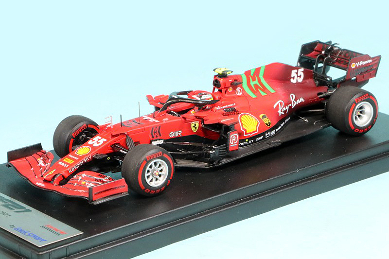 ルックスマート 1/43 フェラーリ SF21 モナコGP 2021 2nd C.サインツ MEデカール加工品　LSF1037S