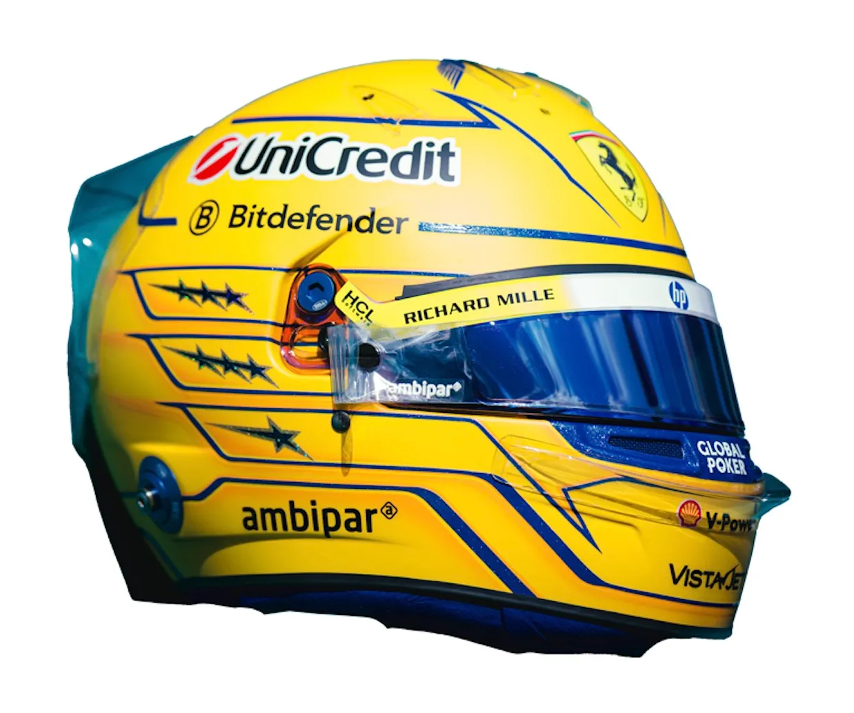 予約] ルックスマート 1/5 ヘルメット L.ハミルトン マイアミGP 2025