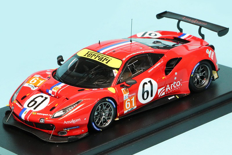 ルックスマート 1/43 フェラーリ 488 GTE Evo "Luzich Racing" ルマン 24h 2020 No.61　LSLM113