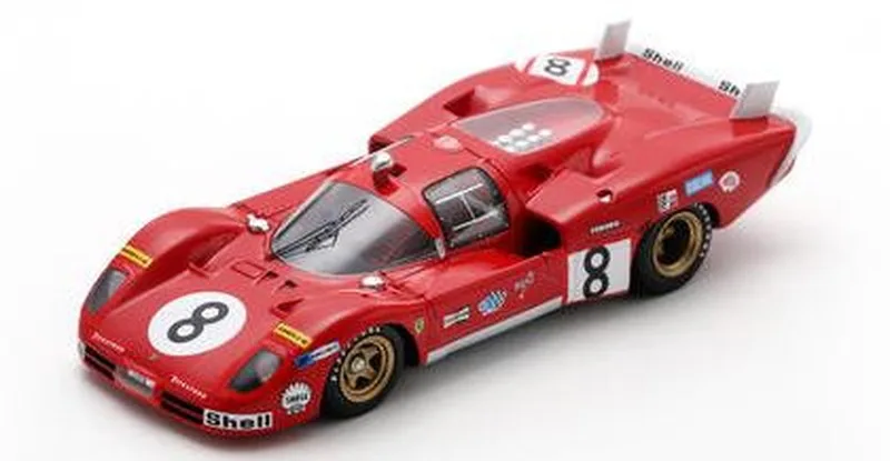 [予約] スパーク/ルックスマート 1/43 フェラーリ 512 S No.8 ルマン 1970 A.メルザリオ - C.レガッツォーニ　LSLM177