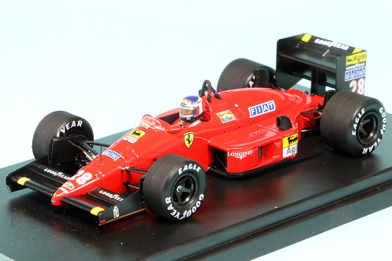 鈴鹿サーキット特注ルックスマート 1/43 フェラーリ F187 日本GP 1987 Winner G.ベルガー デカール加工品　LSSUZ01S