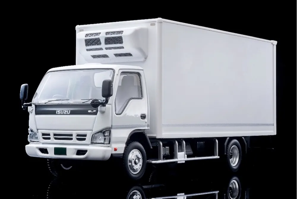 [予約] TLV 1/64  いすゞエルフ パネルバン 配送車 ホワイト　LV-N285d