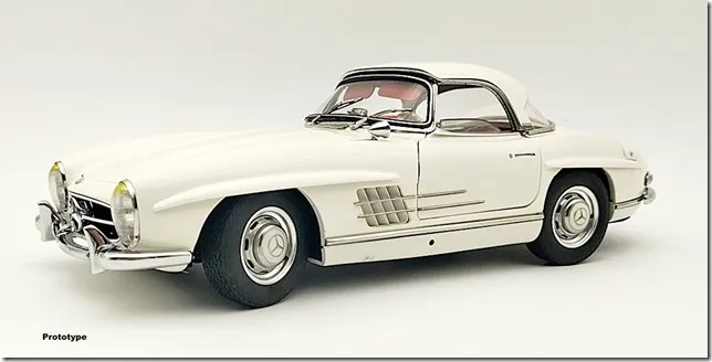 [予約] CMC 1/18 メルセデスベンツ 300SL W198 ハードトップ ホワイト 限定1000台　M-284